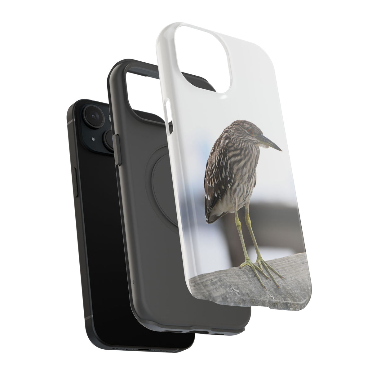 Heron Shoreline Phone Case — Impact-Resistant Wildlife Photo Case