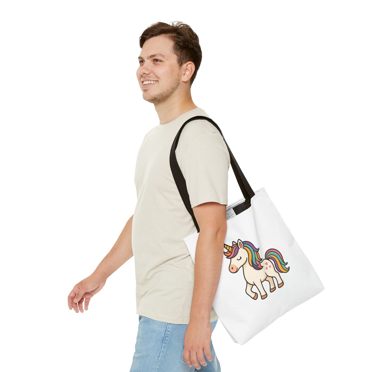 Whimsical Unicorn Tote Bag, Cute Daily Purse, Artsy Gift, Eco-Friendly Shopper, Fun Beach Bag, Magical Adventure Companion