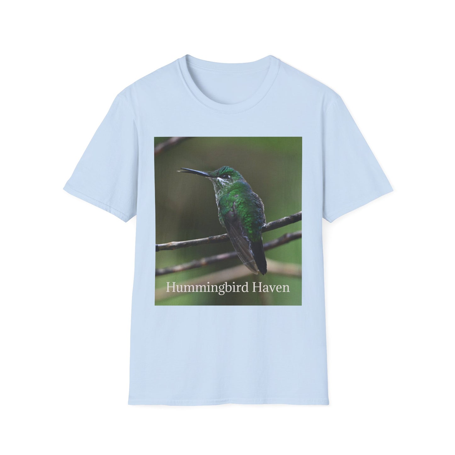 Hummingbird Haven T-Shirt — Green Hummingbird Photo Tee