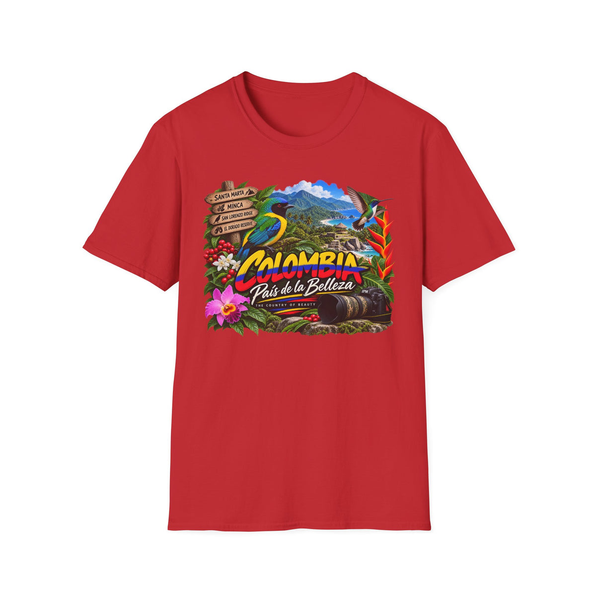 Colombia Paisaje de Colores Travel T-Shirt