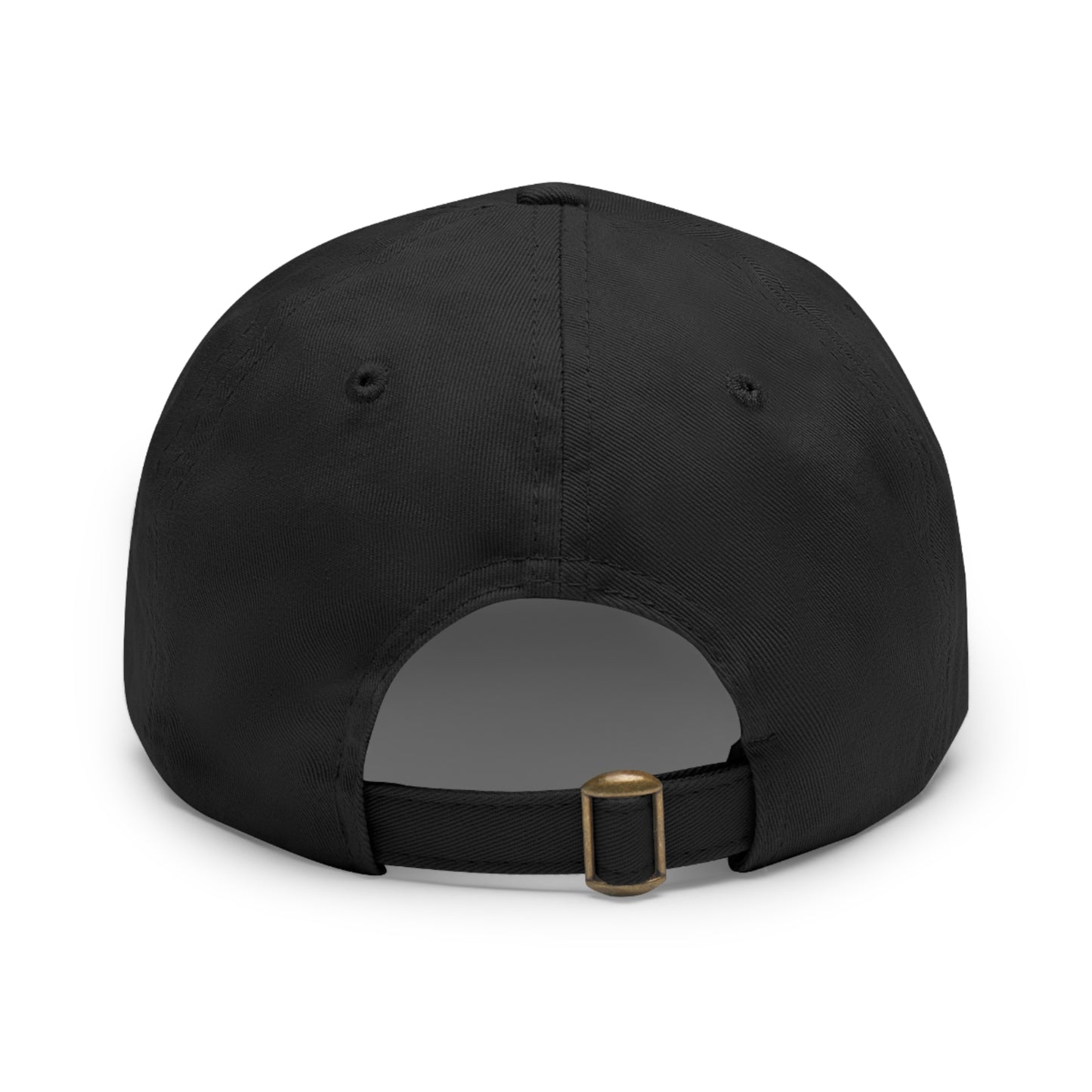 Leather Patch Dad Hat — "Footprints & Photographs" Outdoor Photographer Cap