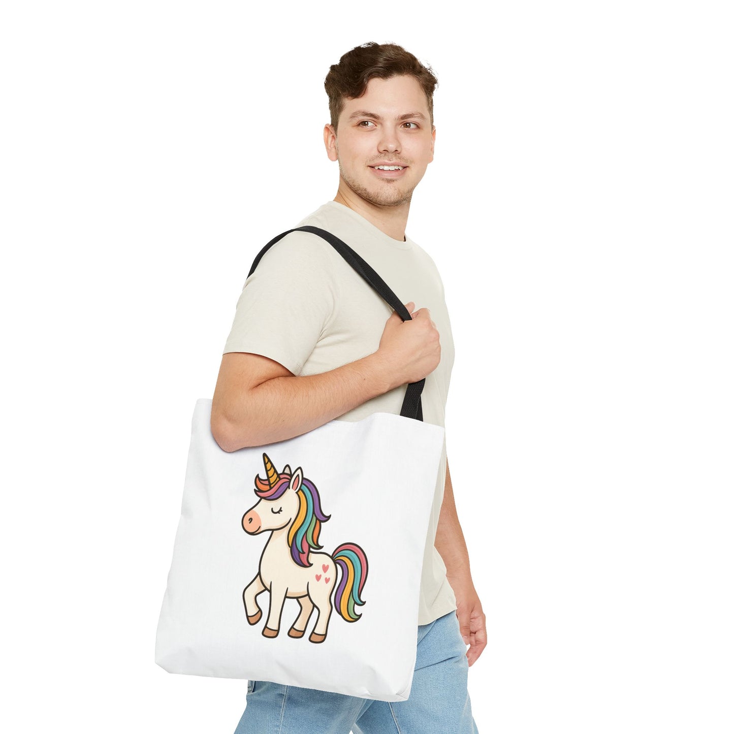 Whimsical Unicorn Tote Bag, Cute Daily Purse, Artsy Gift, Eco-Friendly Shopper, Fun Beach Bag, Magical Adventure Companion