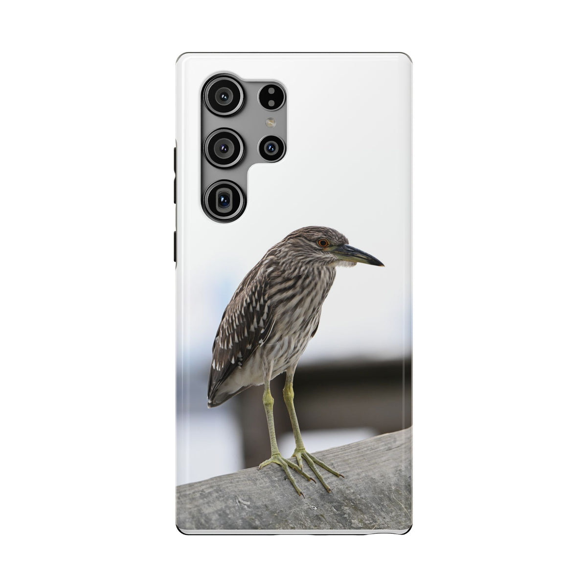 Heron Shoreline Phone Case — Impact-Resistant Wildlife Photo Case