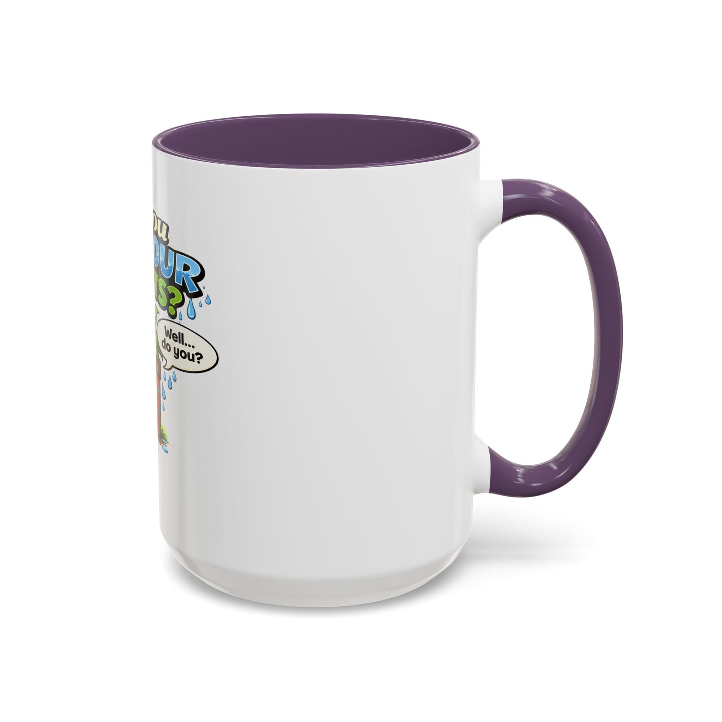 Do You Wet Your Plants? Accent Coffee Mug — Funny Plant Parent Gift (11/15oz)