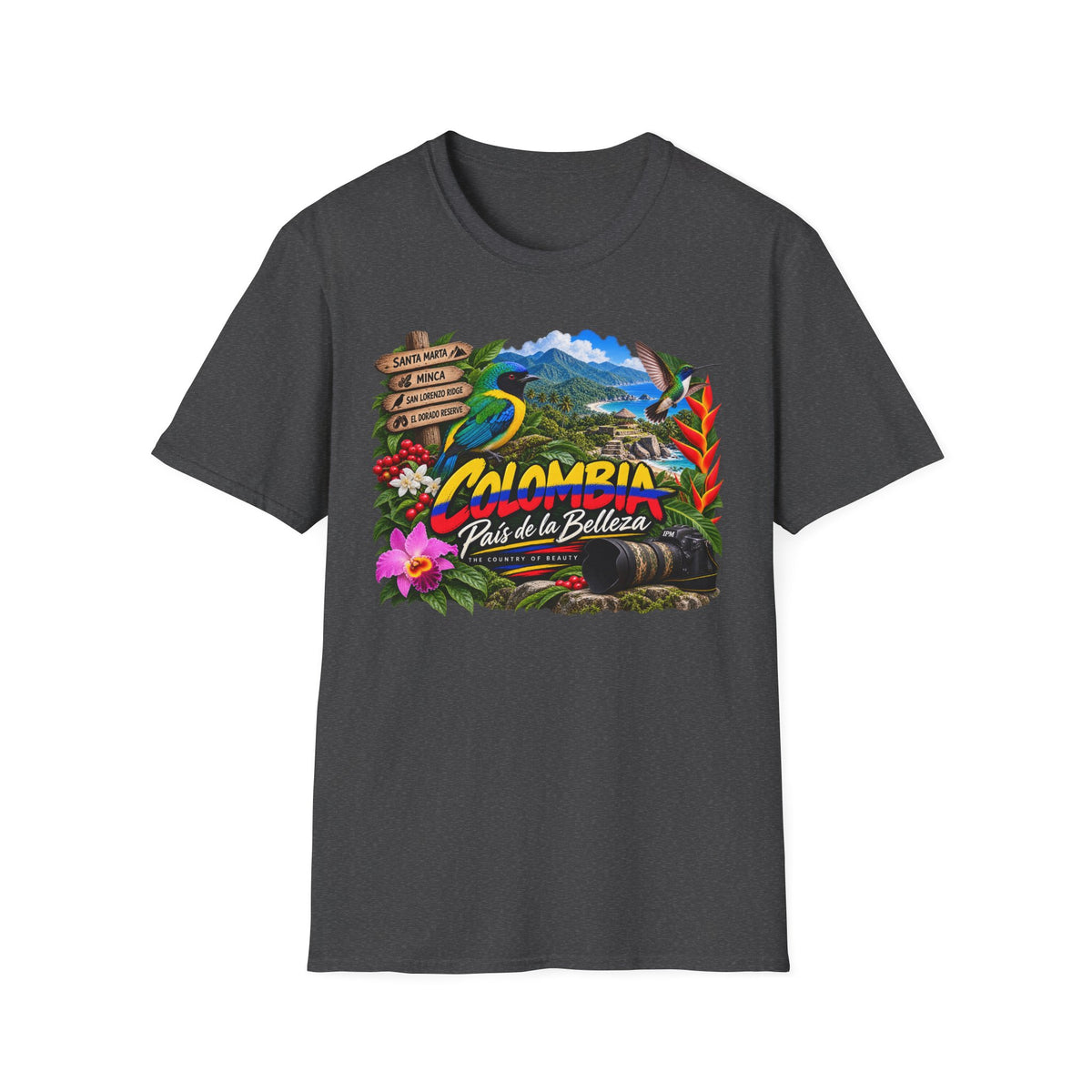 Colombia Paisaje de Colores Travel T-Shirt