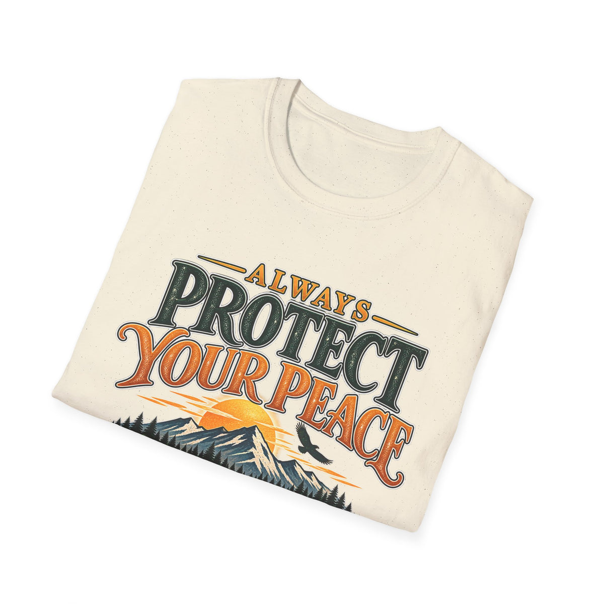 Protect Your Peace Mountain T-Shirt — Inspirational Outdoor Graphic Tee