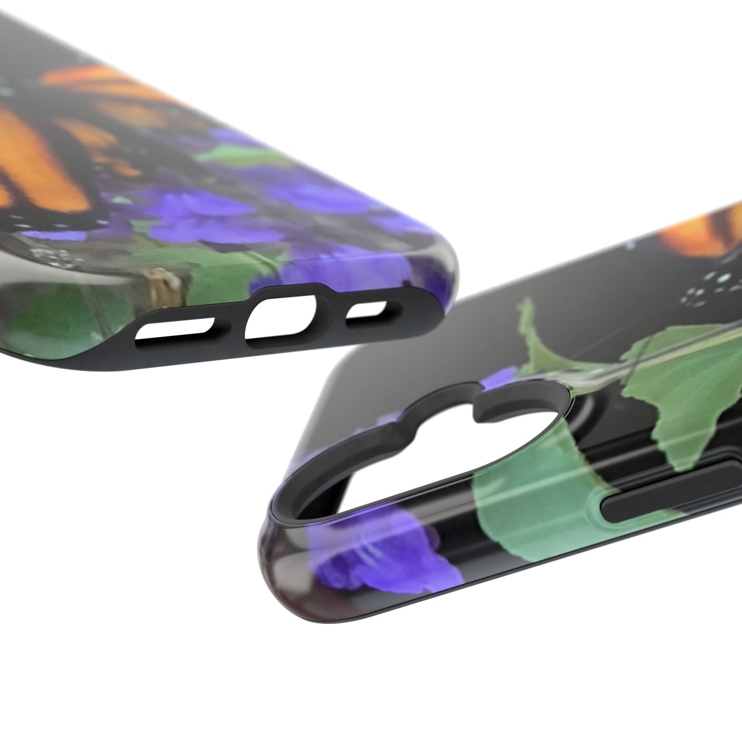 Butterfly Floral Magnetic Tough Cases, Nature Phone Cases, Gift for Nature Lovers, Eco-Friendly Cell Phone Case, Unique Smartphone Accessory
