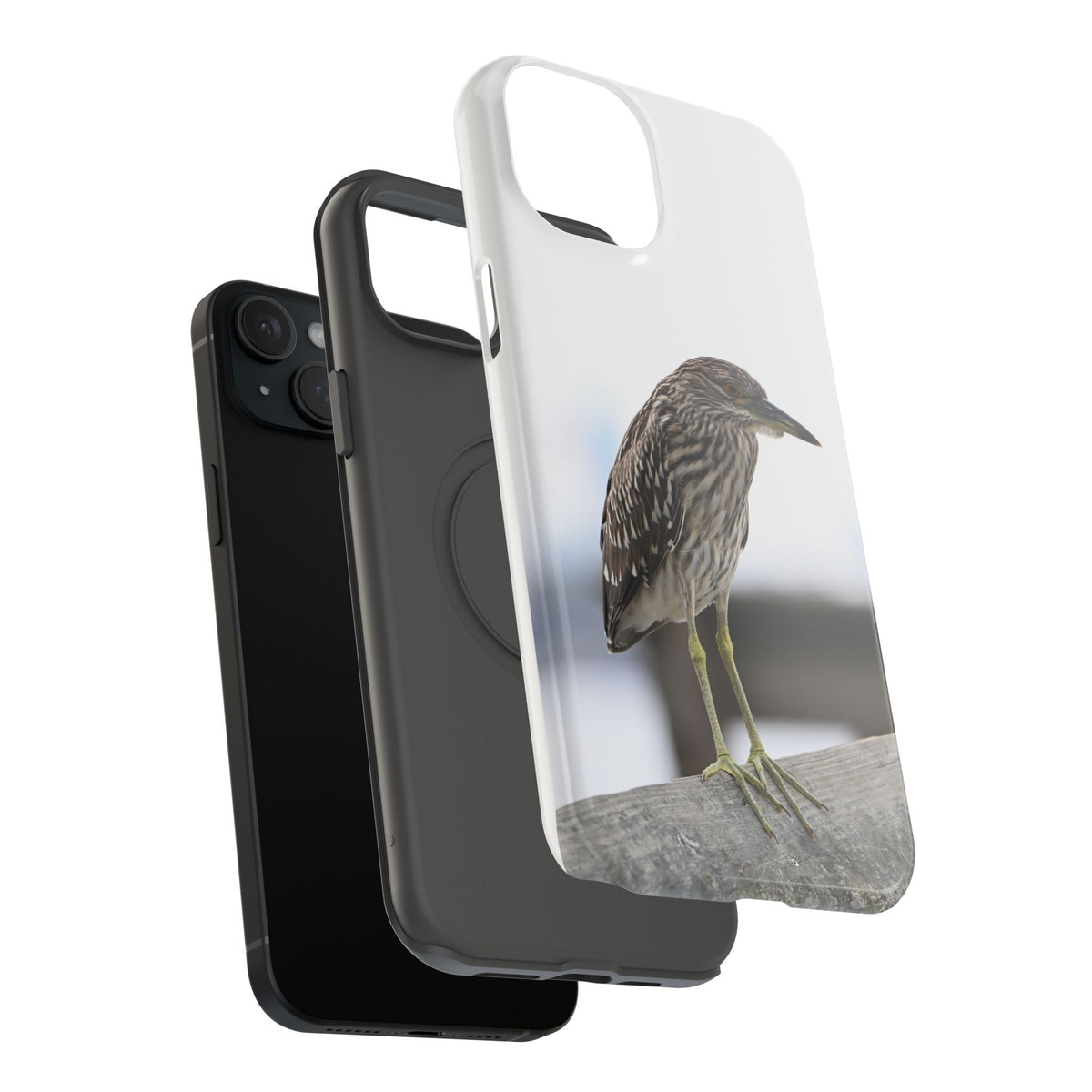 Heron Shoreline Phone Case — Impact-Resistant Wildlife Photo Case