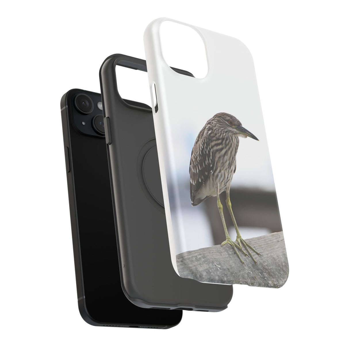 Heron Shoreline Phone Case — Impact-Resistant Wildlife Photo Case