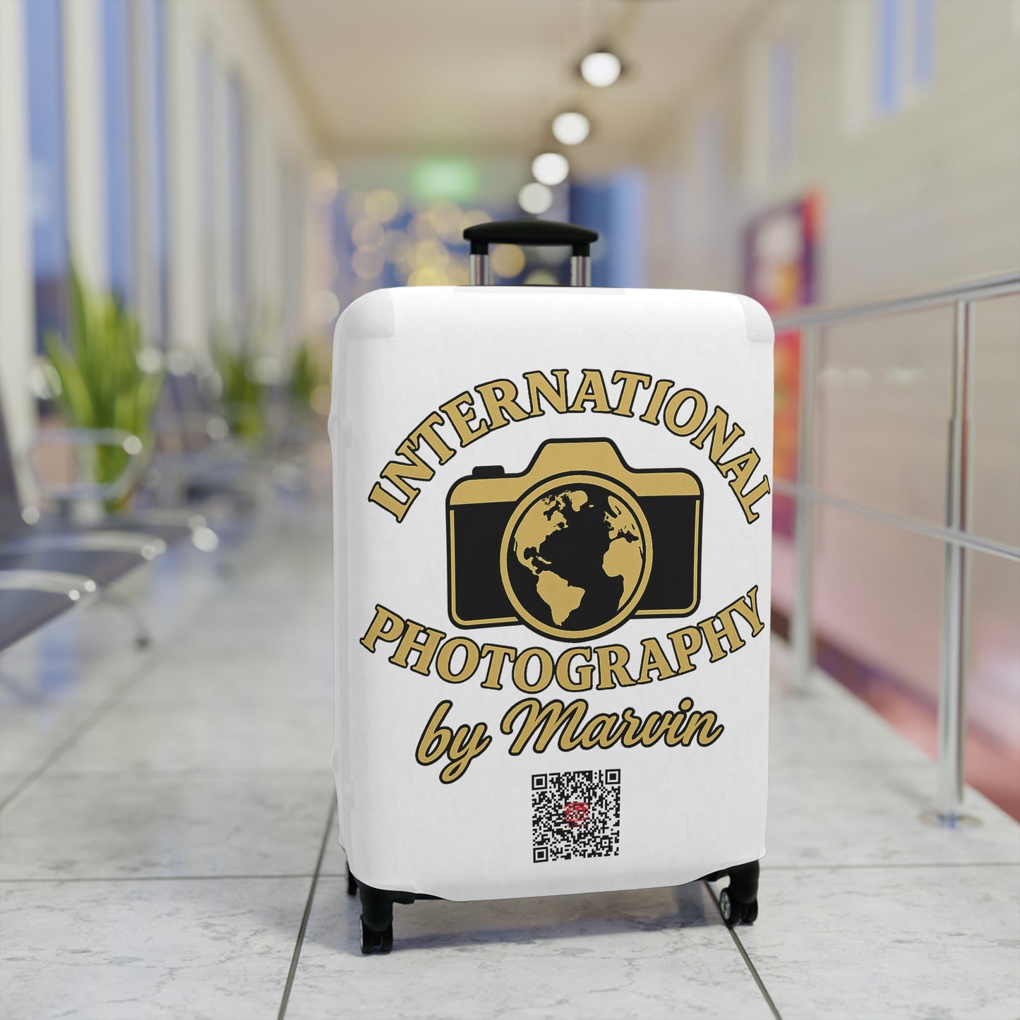 International Photography Luggage Cover — 'International Photography by Marvin' Travel Suitcase Protector
