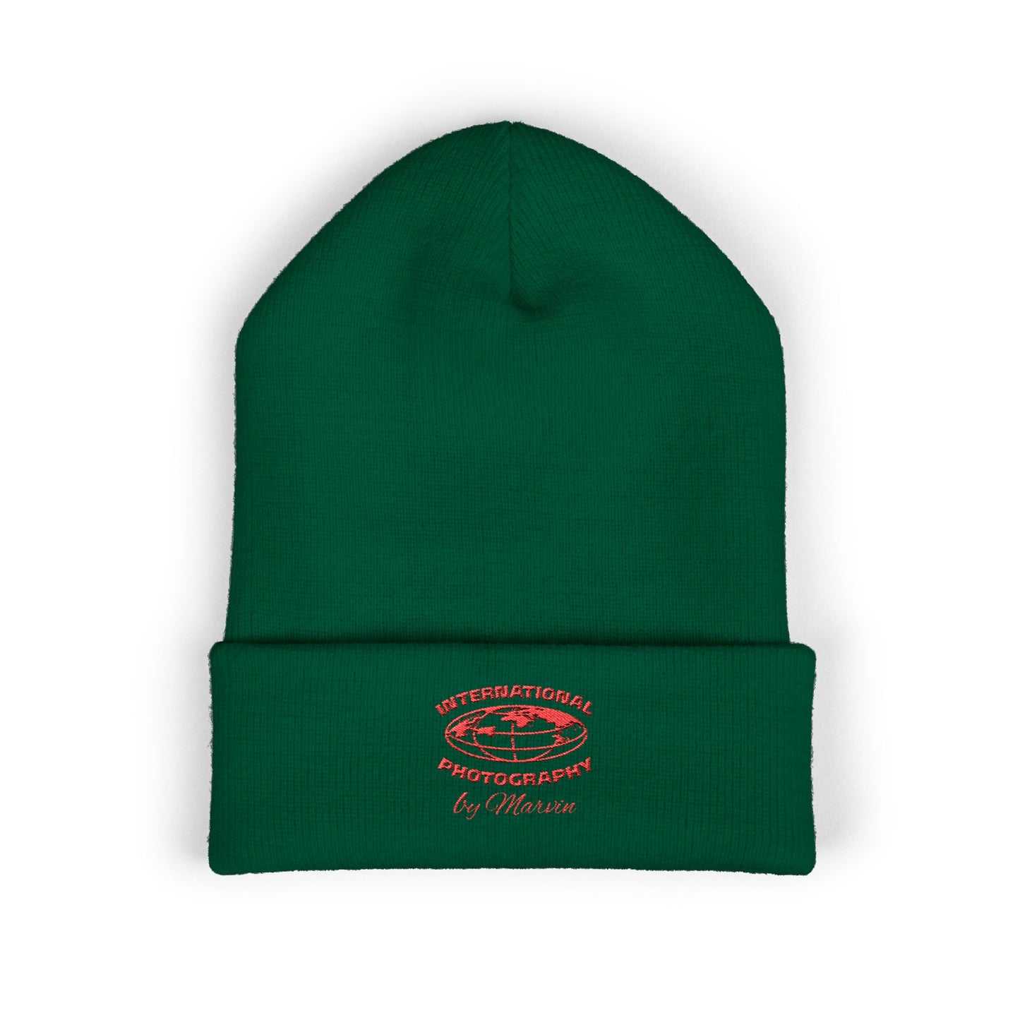 Classic Embroidered Beanie - Cozy Winter Hat, Photography Gift, Trendy Knit Cap, Casual Streetwear, Unisex Apparel, Winter Accessory