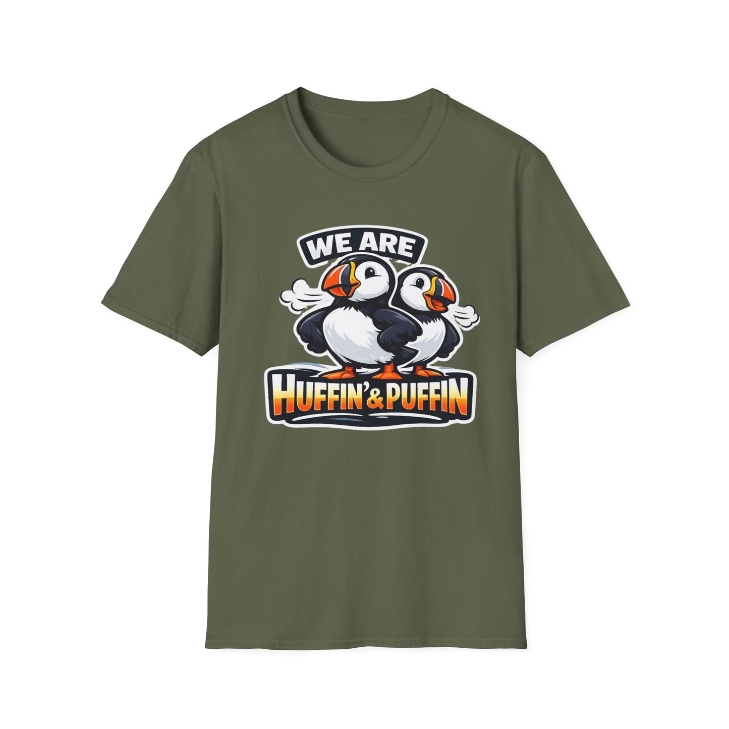 Huffin & Puffin Puffin T-Shirt – "We Are Huffin & Puffin" Cute Puffin Graphic Tee