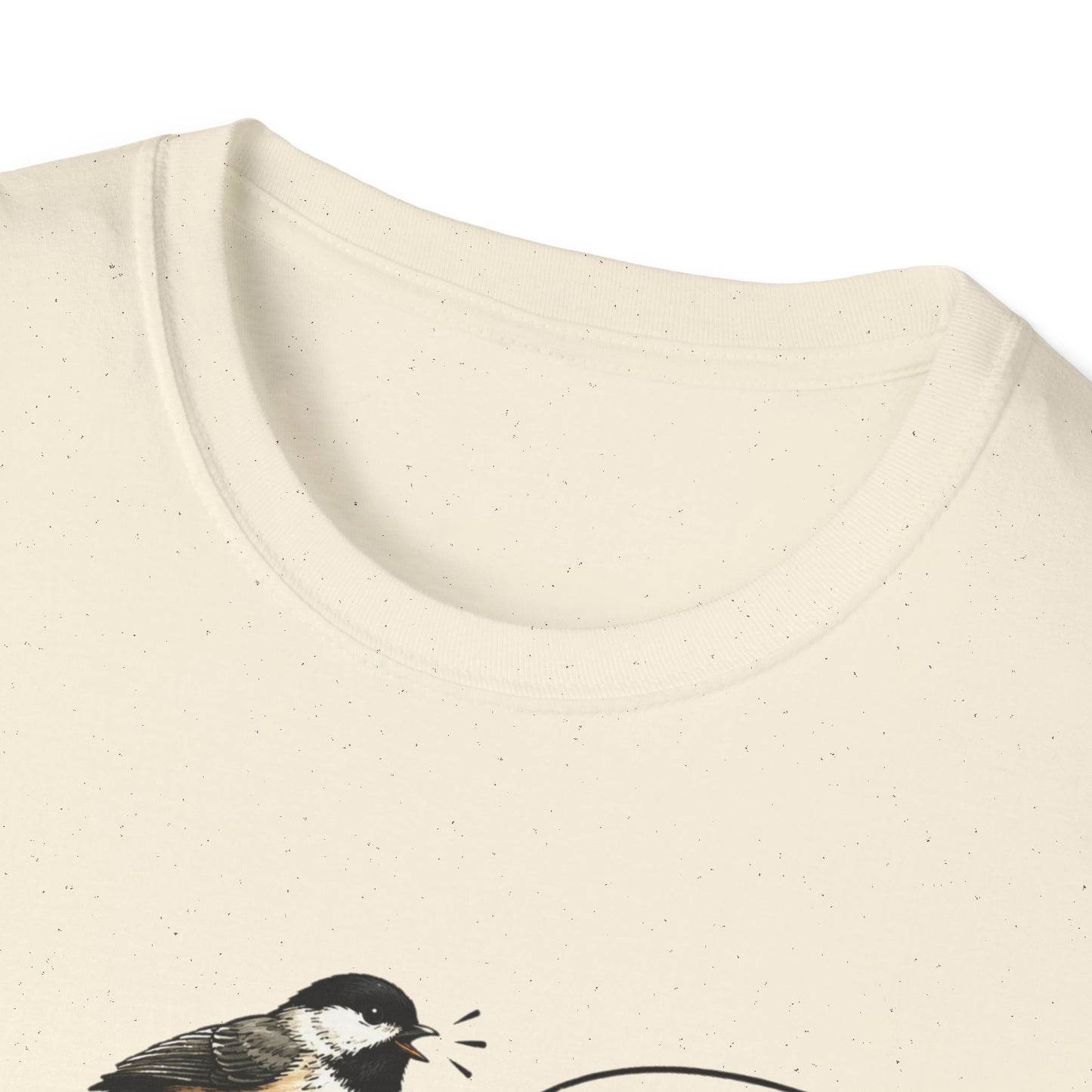 Birdwatcher Photographer T‑Shirt — “Shhh, I hear him!” Nature Lover Tee