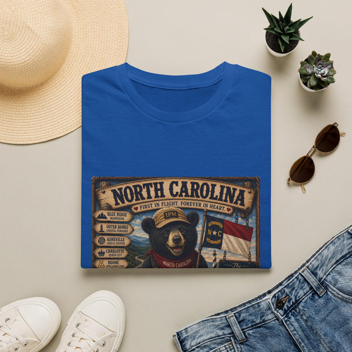 North Carolina Bear Vintage State Pride T-Shirt