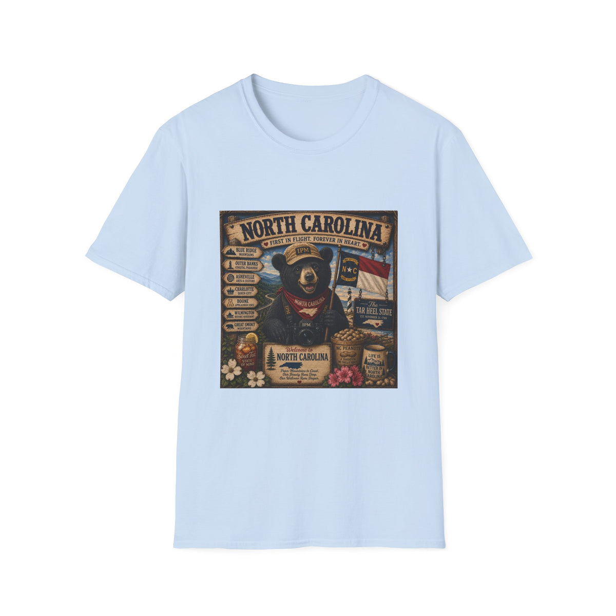 North Carolina Bear Vintage State Pride T-Shirt