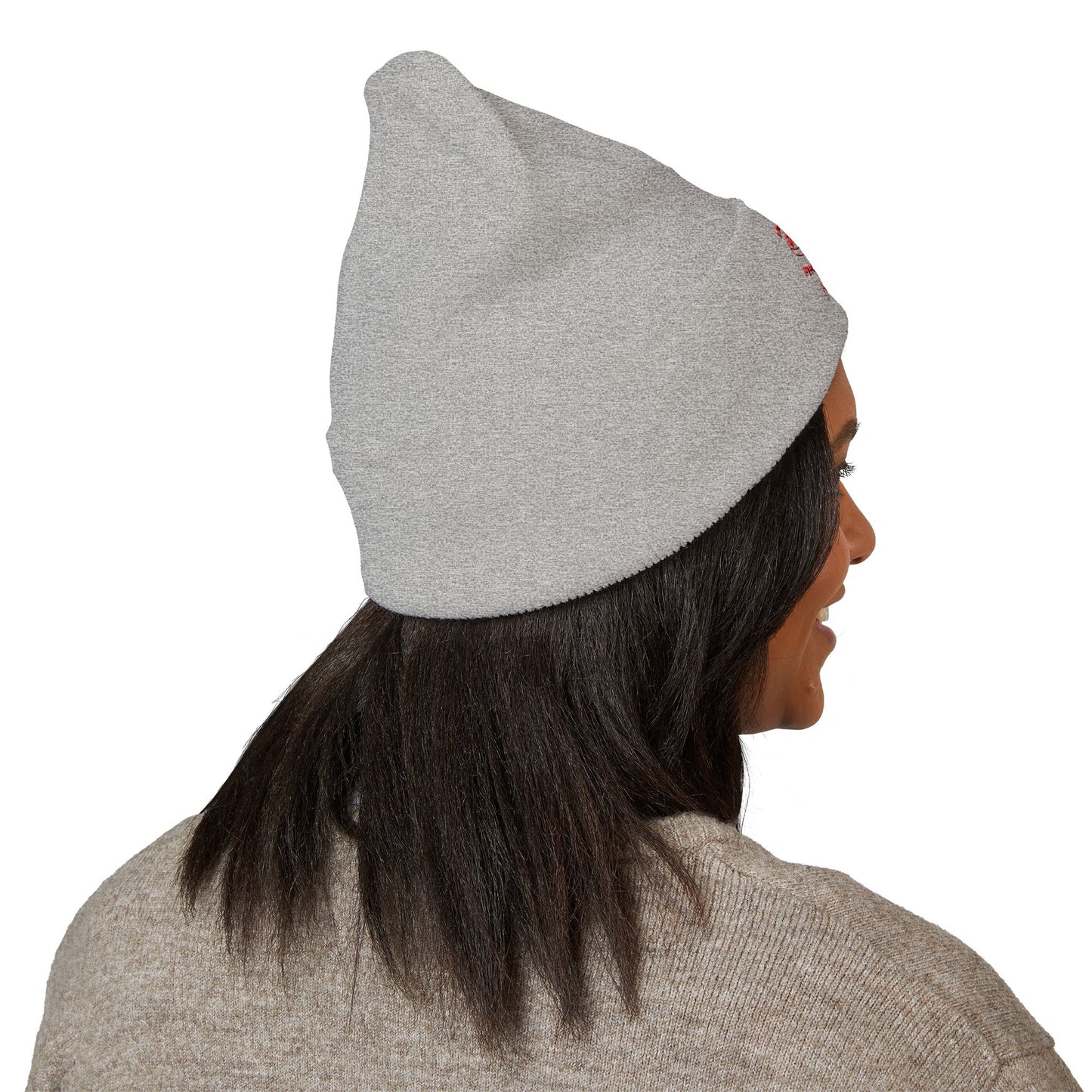 Classic Embroidered Beanie - Cozy Winter Hat, Photography Gift, Trendy Knit Cap, Casual Streetwear, Unisex Apparel, Winter Accessory