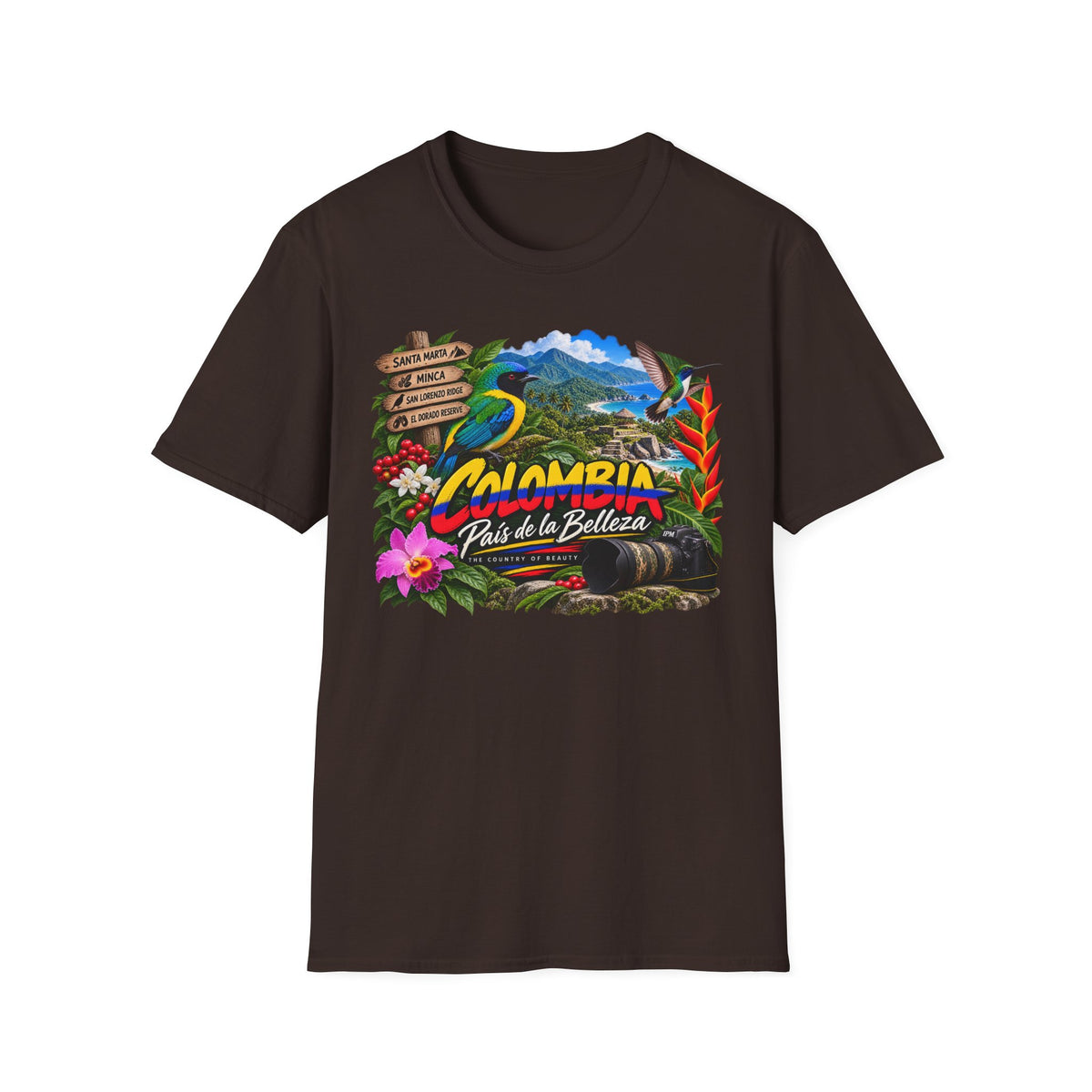 Colombia Paisaje de Colores Travel T-Shirt