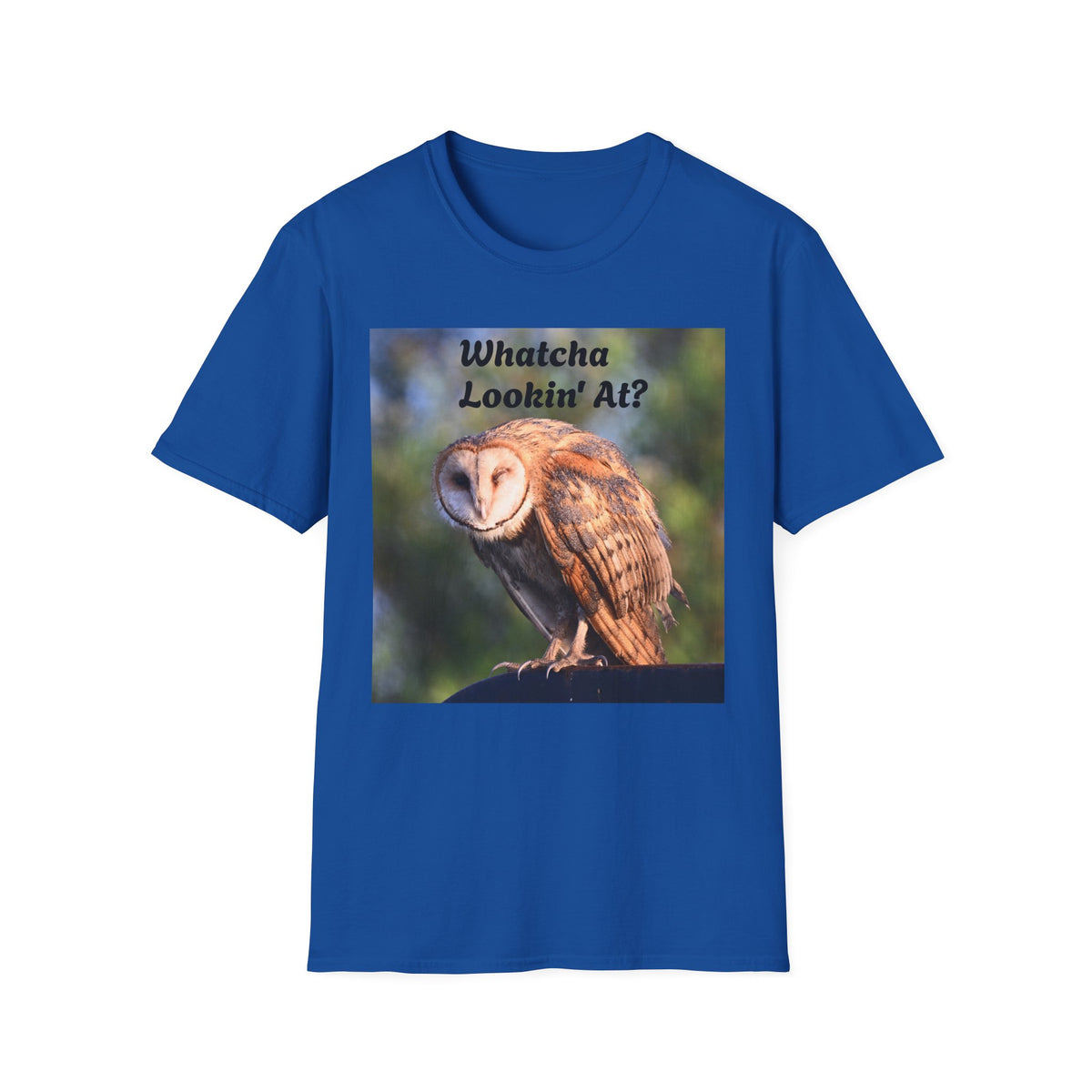Barn Owl T‑Shirt – “Whatcha Lookin’ At?” Rustic Wildlife Tee