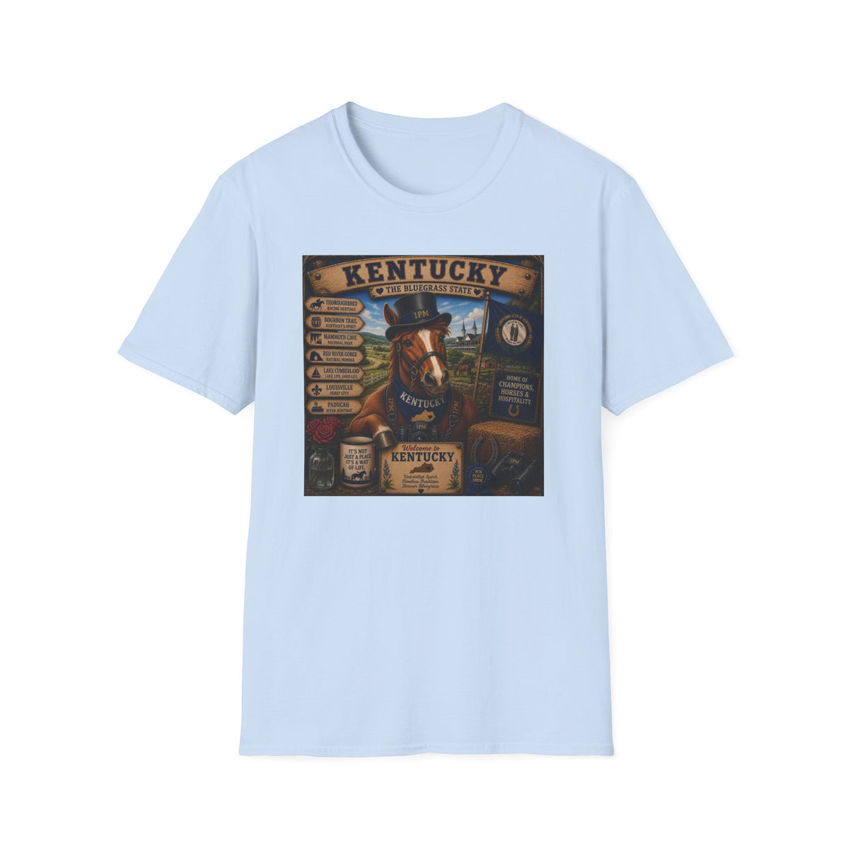Kentucky Horse State Retro Vintage Graphic T-Shirt