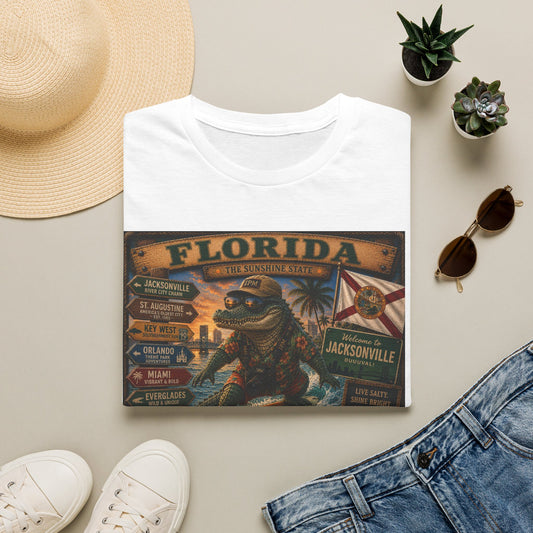 Florida Alligator Vintage Travel T-Shirt