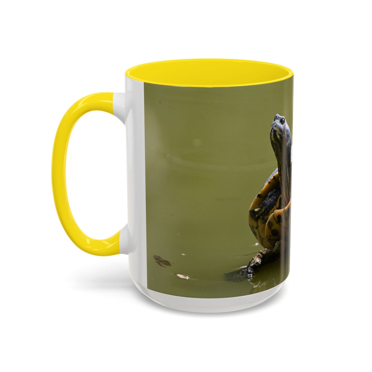 Turtle Coffee Mug — "Always Keep Your Head Up" Inspirational Accent Mug (11/15 oz)