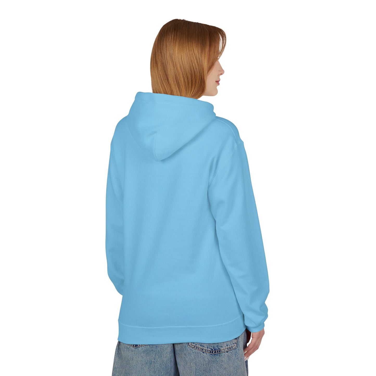 Hoodie — 'Different Not Less, Same World' Rainbow Eye Graphic