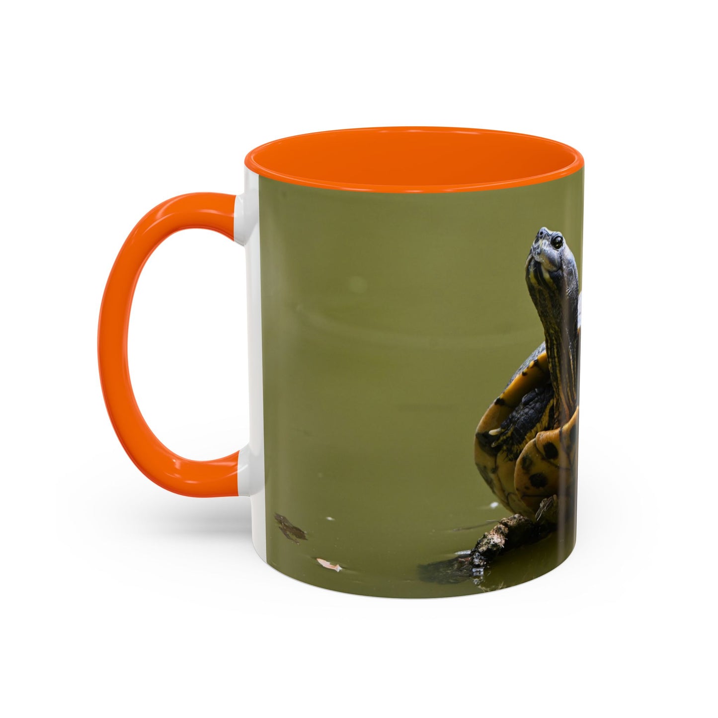 Turtle Coffee Mug — "Always Keep Your Head Up" Inspirational Accent Mug (11/15 oz)