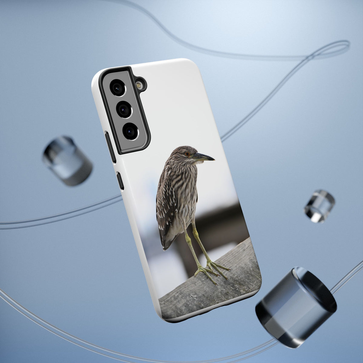 Heron Shoreline Phone Case — Impact-Resistant Wildlife Photo Case
