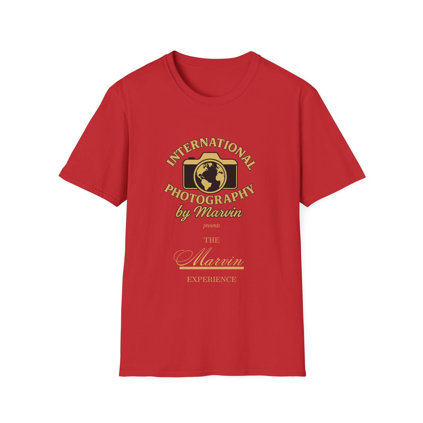 International Photography Graphic T‑Shirt — "International Photography by Marcin" Vintage Logo Tee