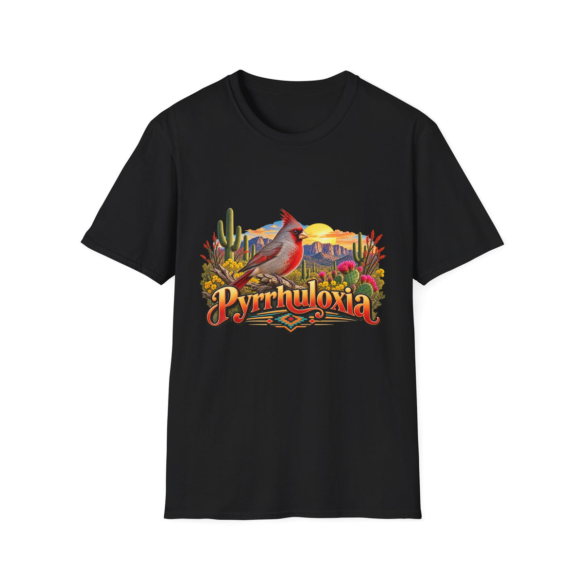 T-Shirt — 'Pyrrhuloxia' Desert Cardinal Graphic Tee