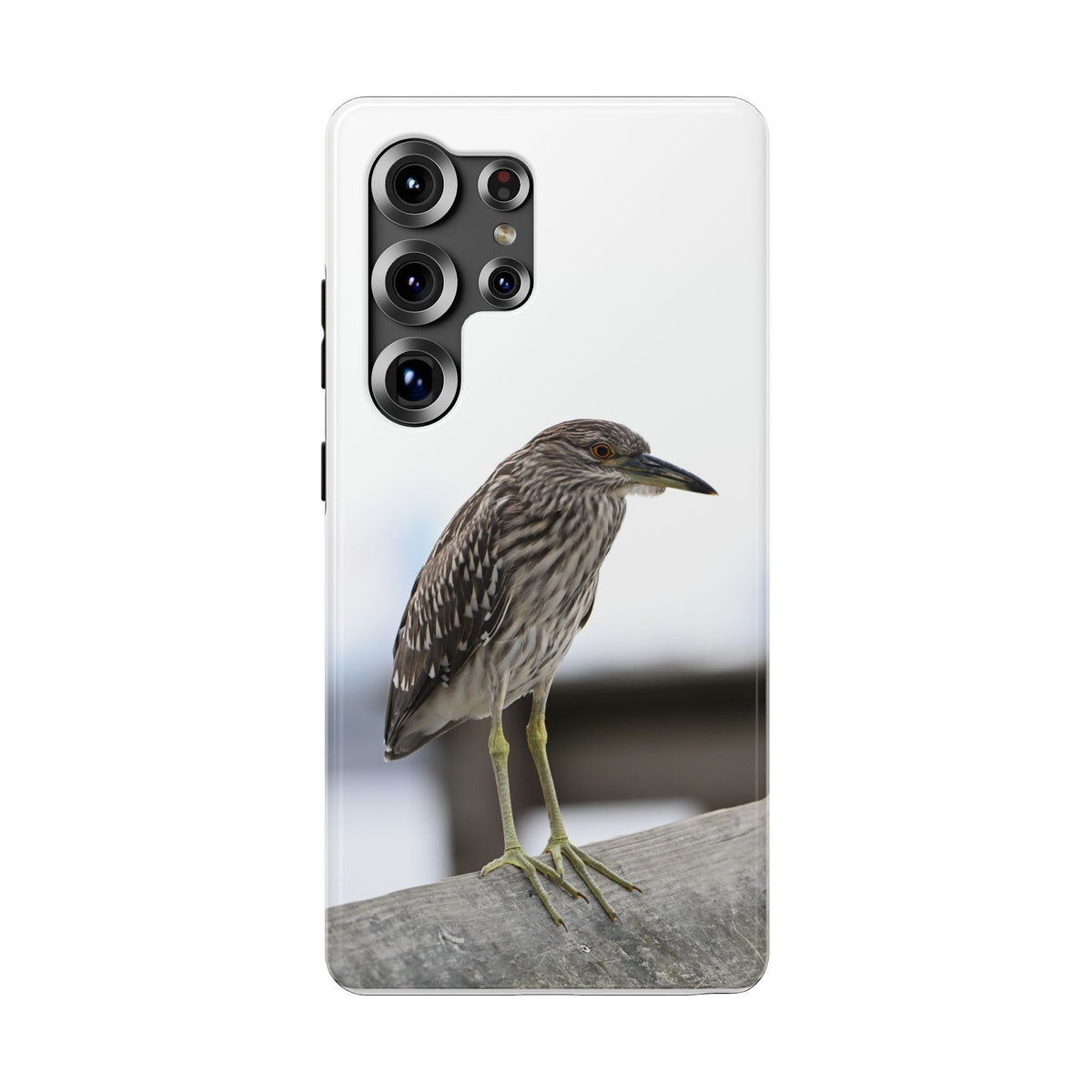 Heron Shoreline Phone Case — Impact-Resistant Wildlife Photo Case