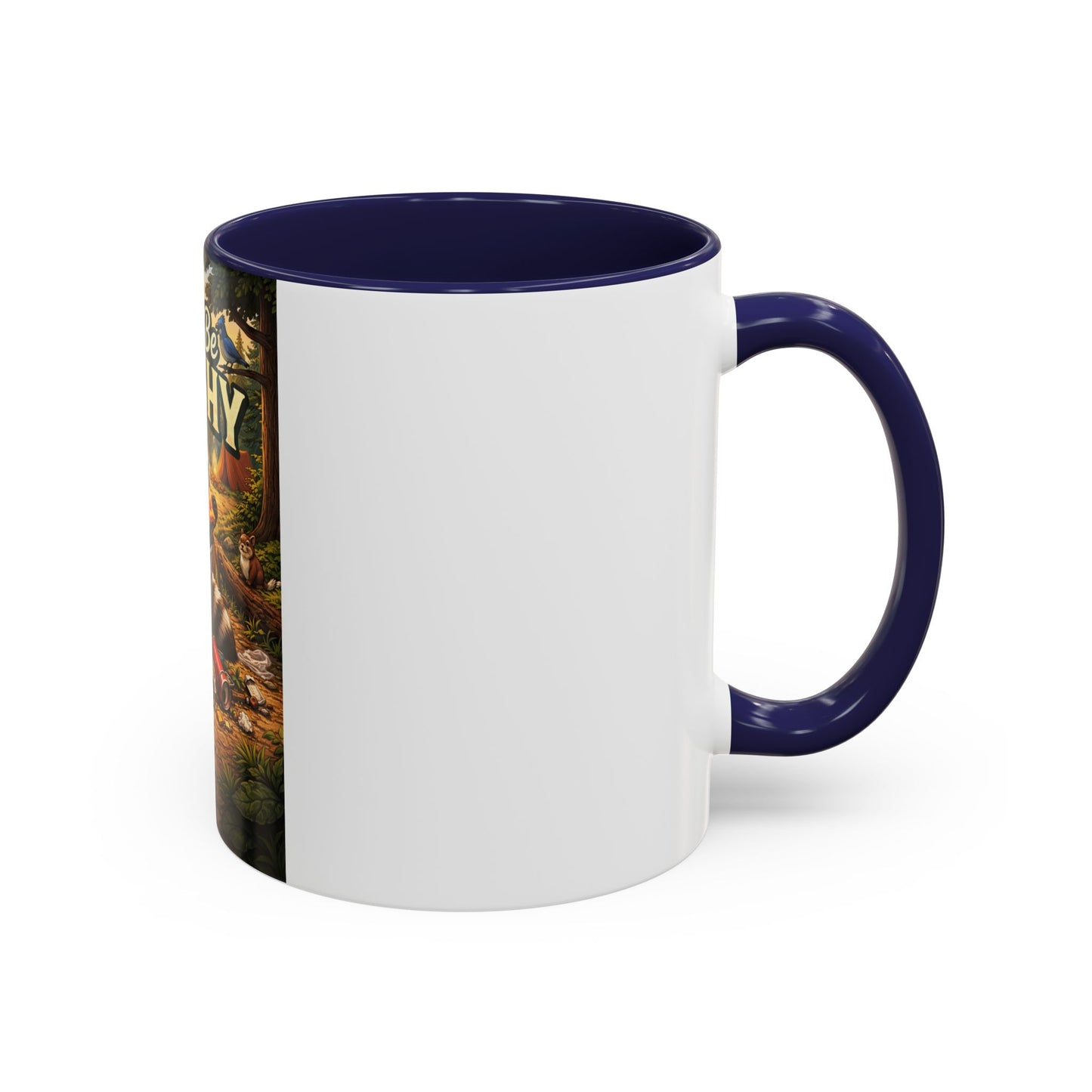 Don't Be Trashy Raccoon Coffee Mug (Accent, 11/15oz)