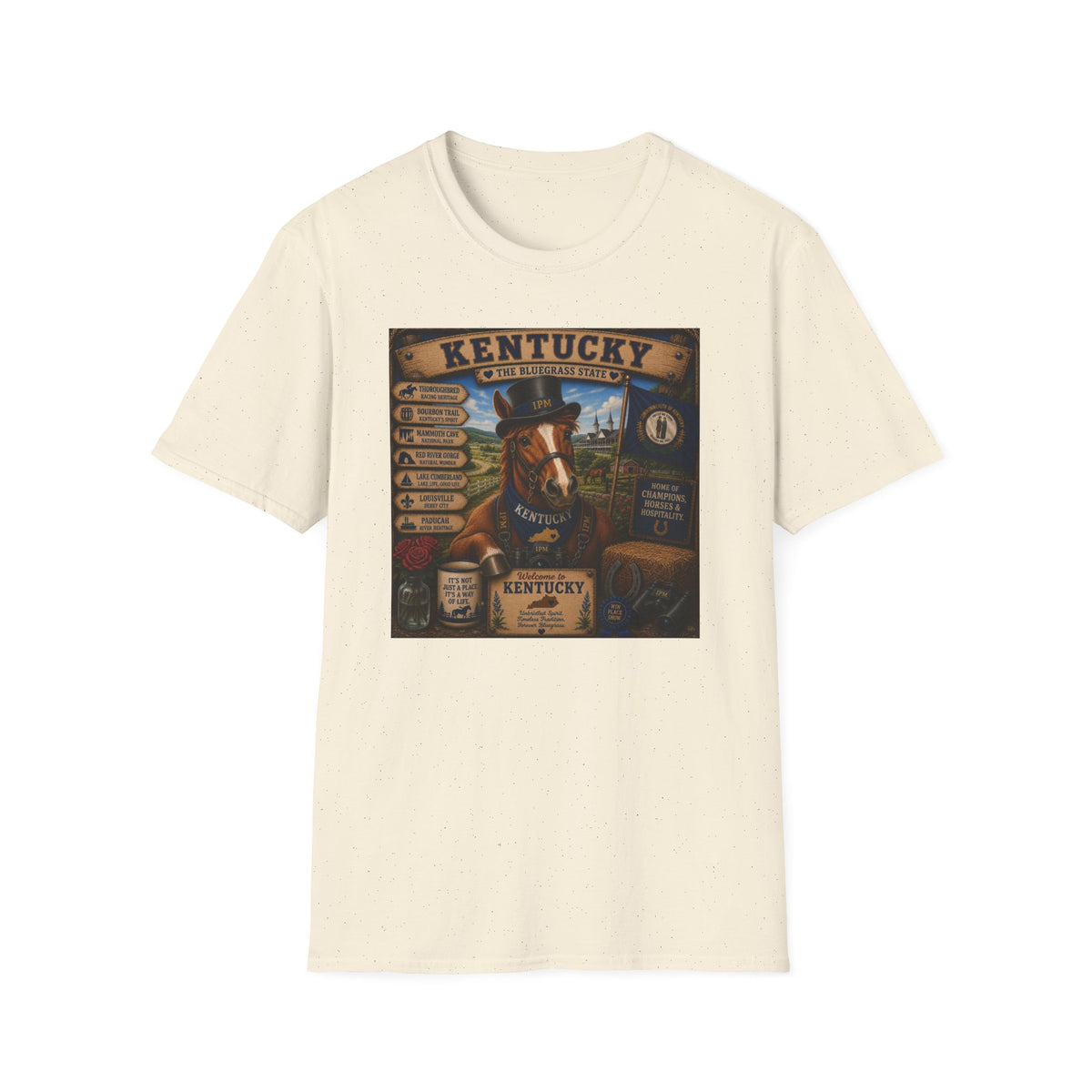 Kentucky Horse State Retro Vintage Graphic T-Shirt