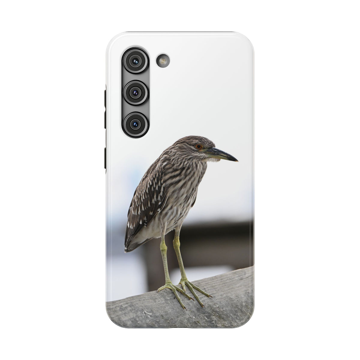 Heron Shoreline Phone Case — Impact-Resistant Wildlife Photo Case