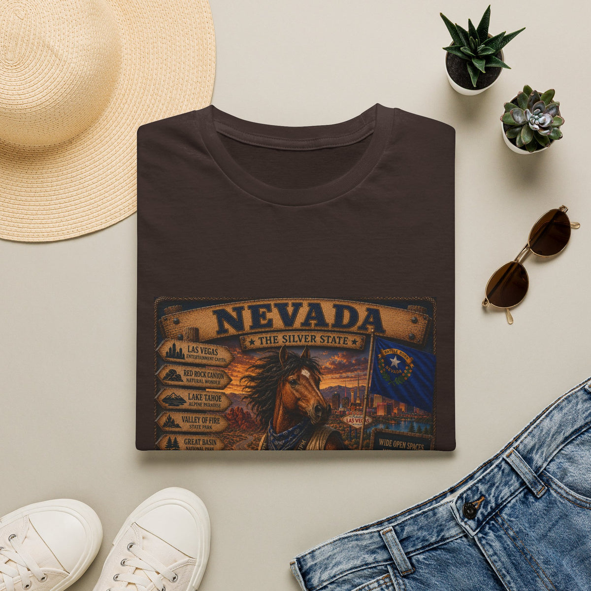 Nevada Vintage State Pride T-Shirt — The Silver State Graphic Tee