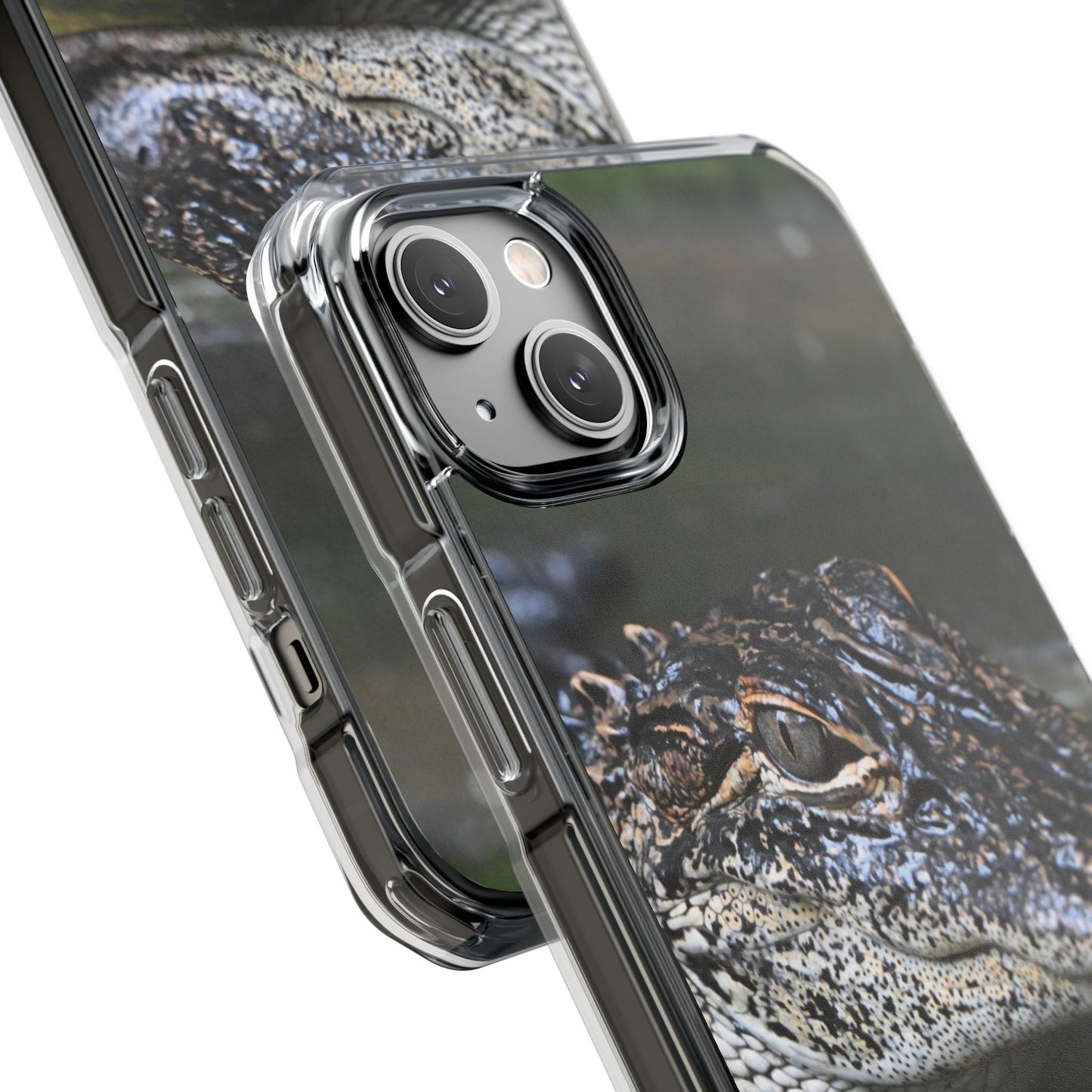 Clear Impact Phone Cases featuring Unique Wildlife Design, Alligator Art, Eco-Friendly Protection, Perfect Gift for Nature Lovers, [...]