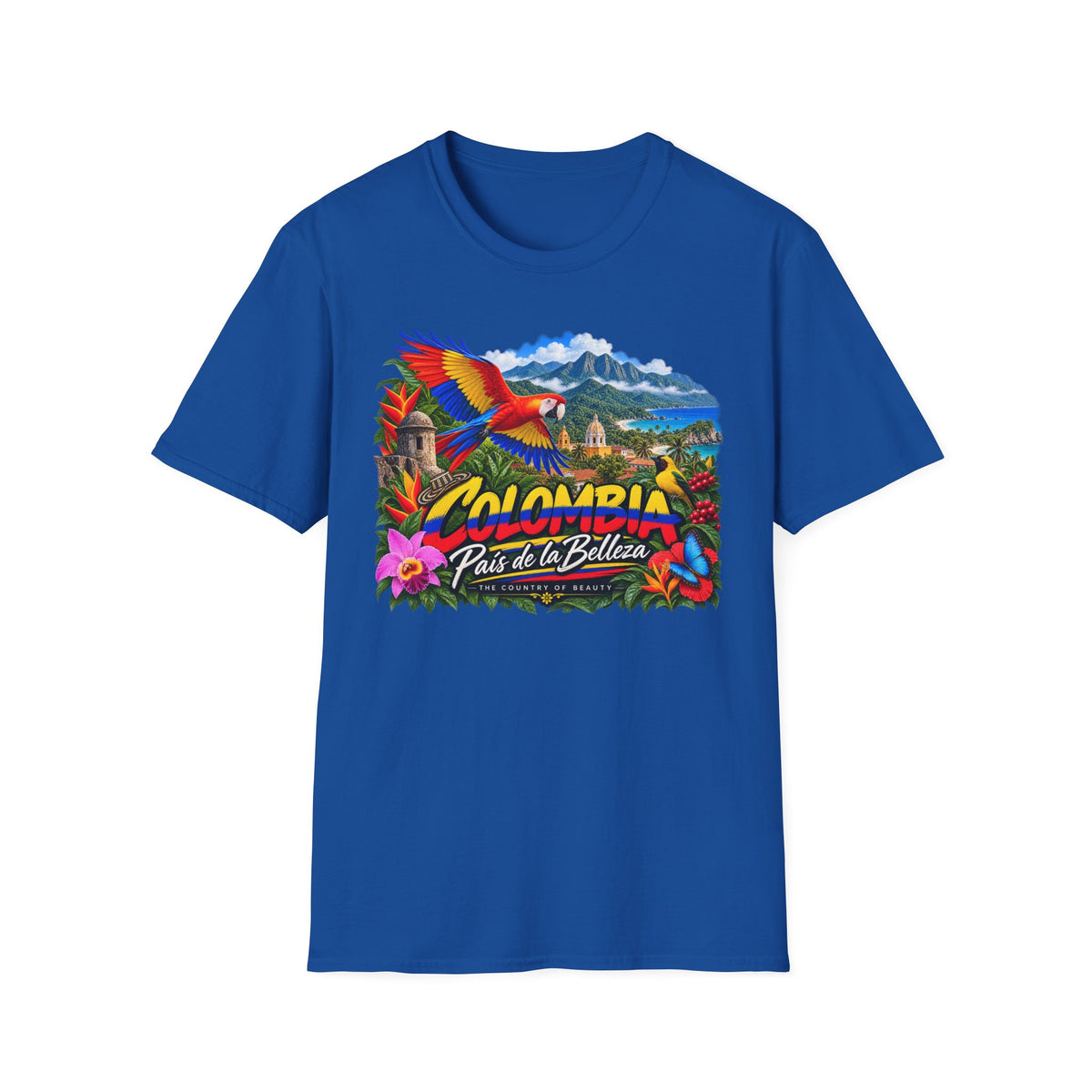 Colombia País de la Belleza Tropical Travel T-Shirt