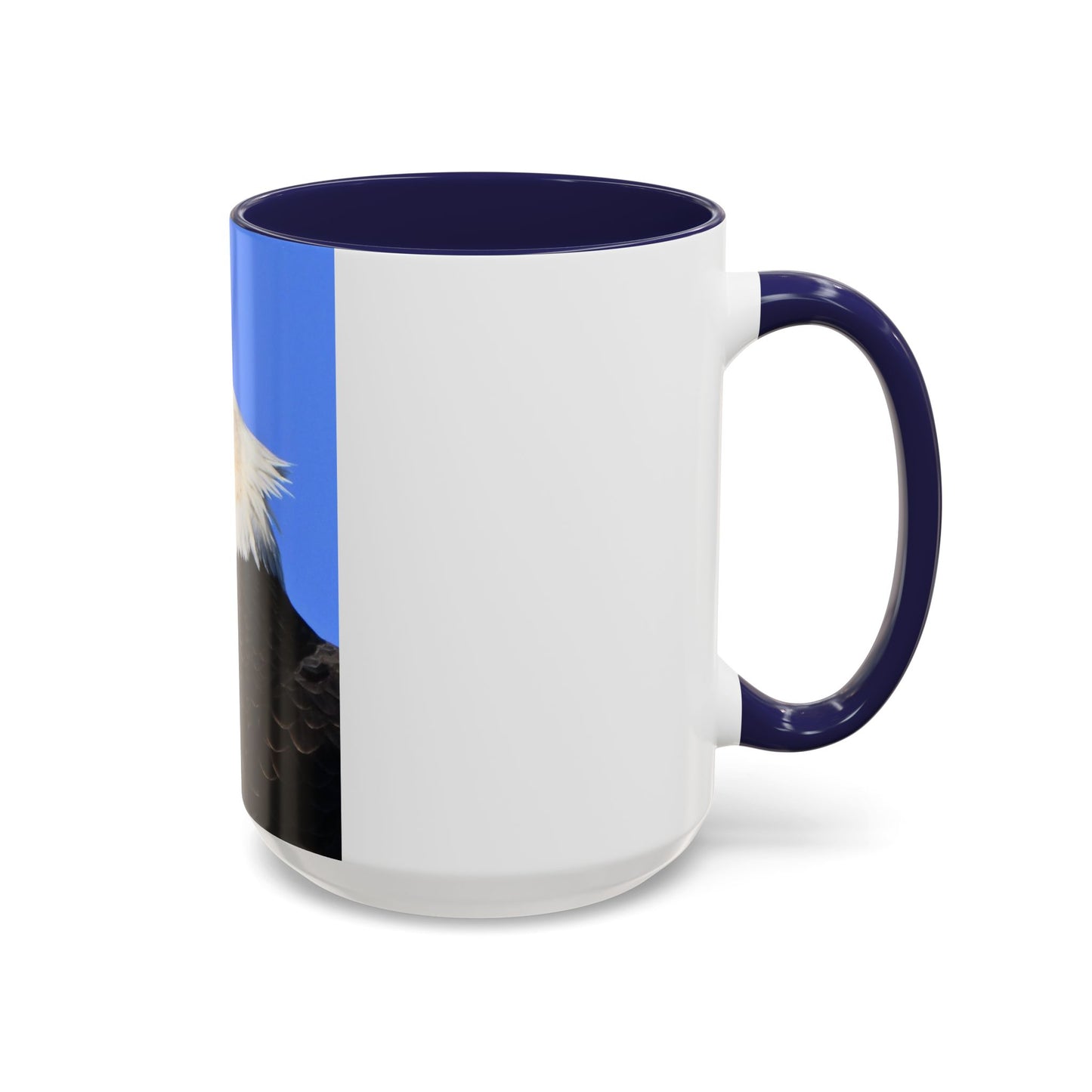 Bald Eagle Accent Coffee Mug – Patriotic Wildlife Ceramic 11/15oz