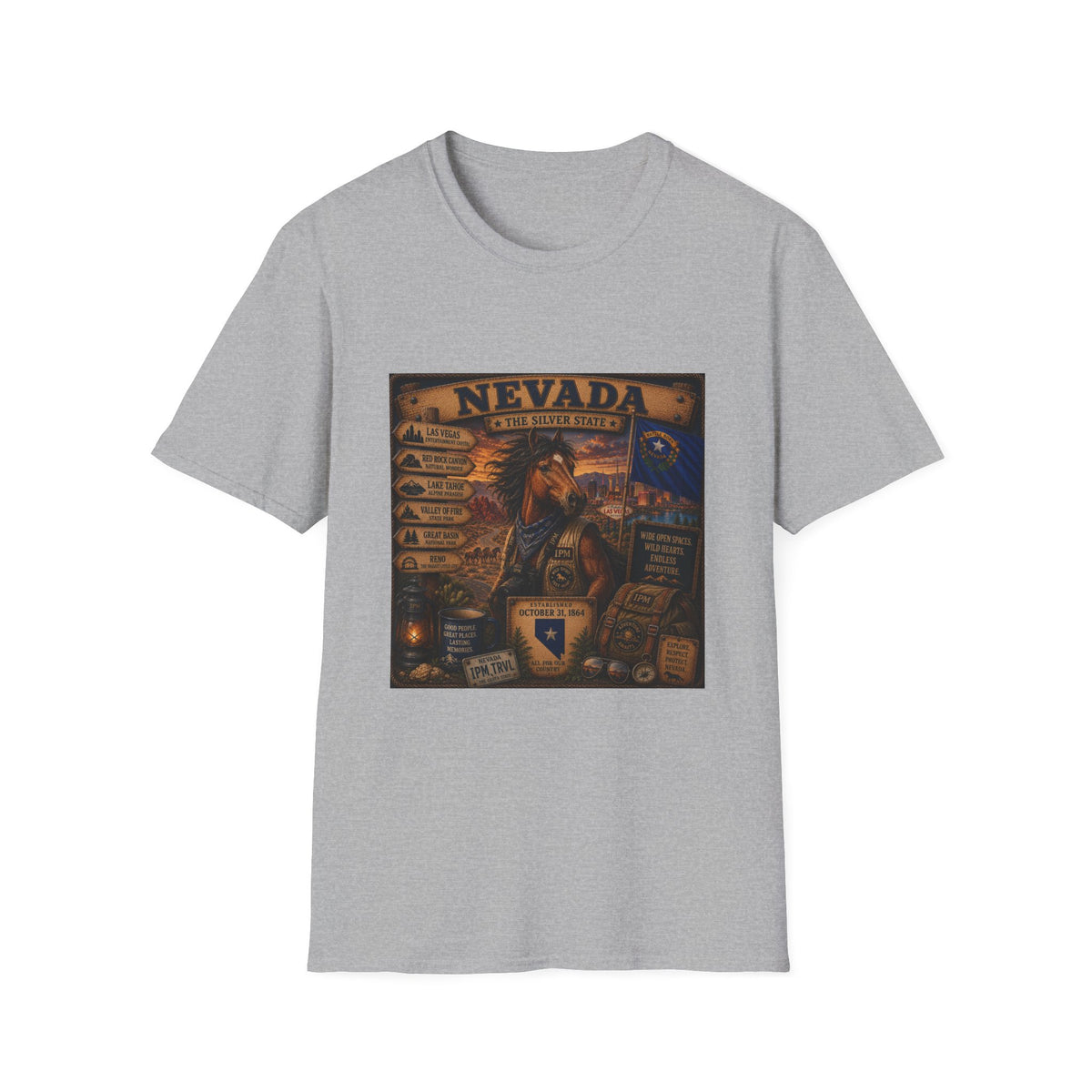 Nevada Vintage State Pride T-Shirt — The Silver State Graphic Tee