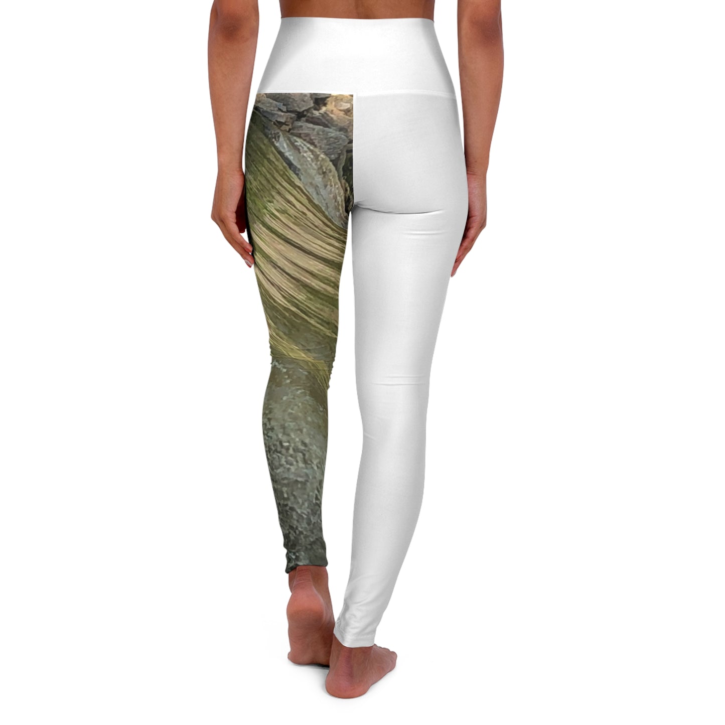 Stylish High Waisted Yoga Leggings | Nature-Inspired Fitness Activewear, Workout Pants, Athleisure, Eco-Friendly Yoga Gear