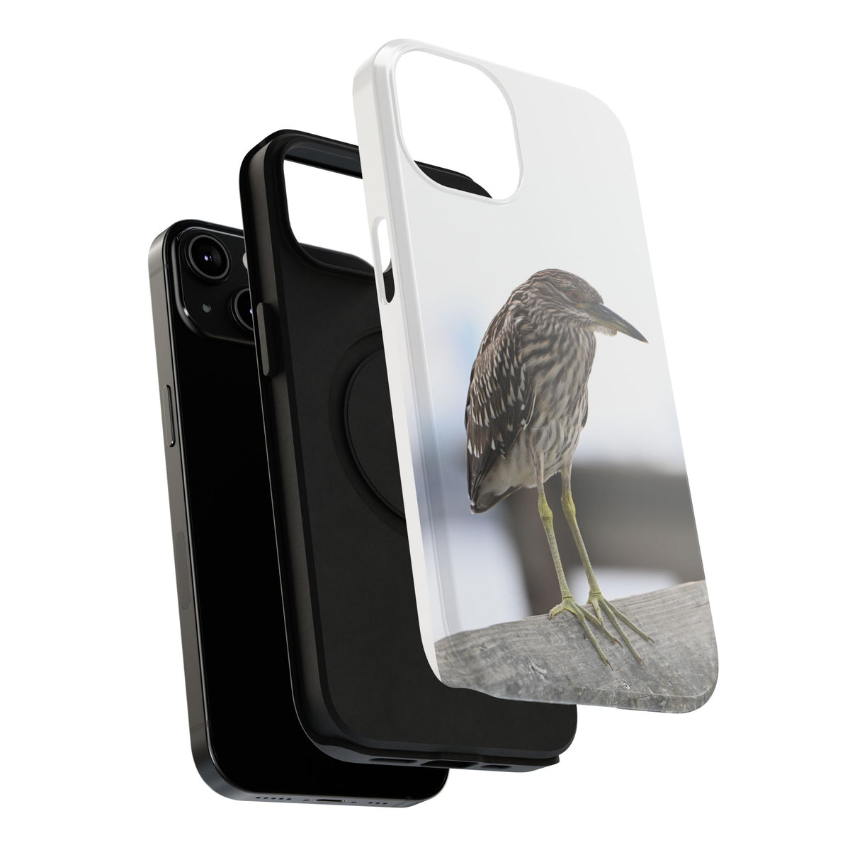 Heron Shoreline Phone Case — Impact-Resistant Wildlife Photo Case