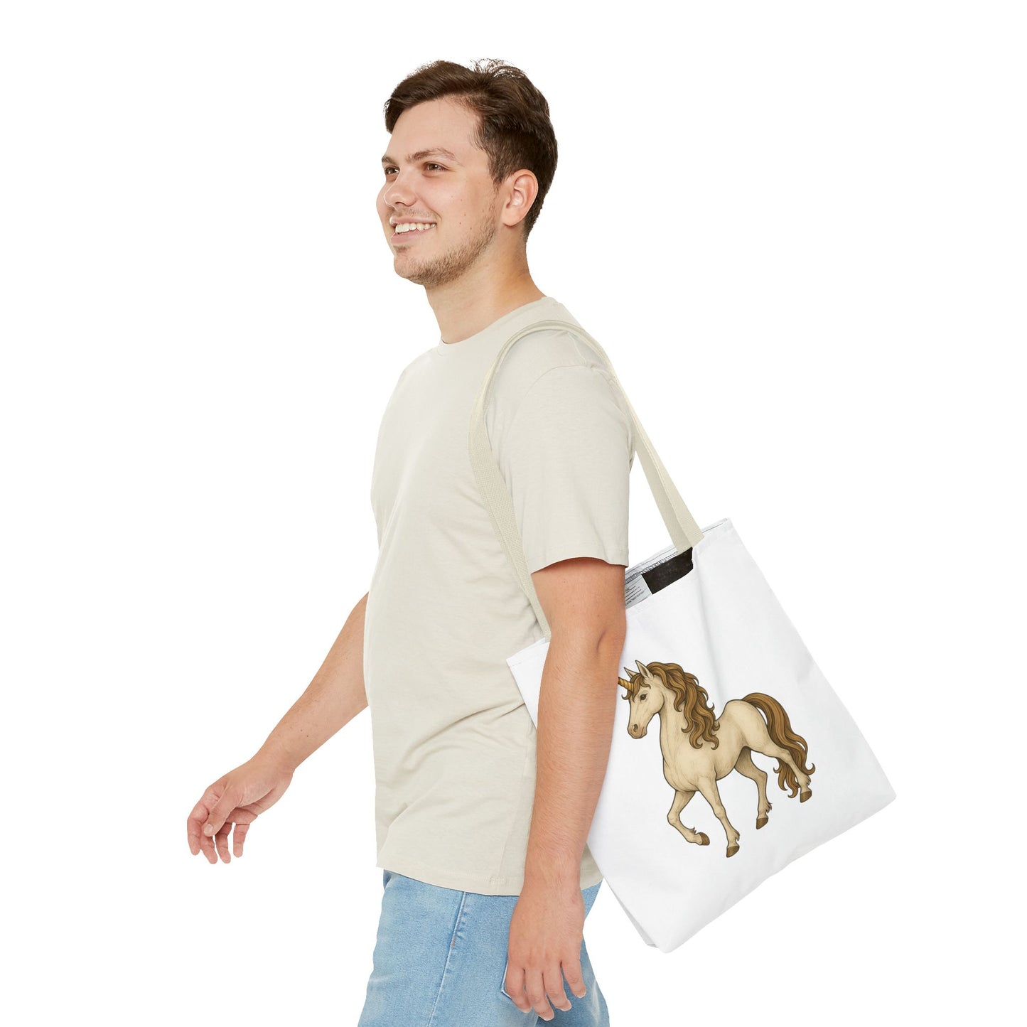 Unicorn Tote Bag, Cute Unicorn Bag, Graphic Tote for Kids, Stylish Carryall, Birthday Gift, AOP Tote, Eco-Friendly Shopping Bag
