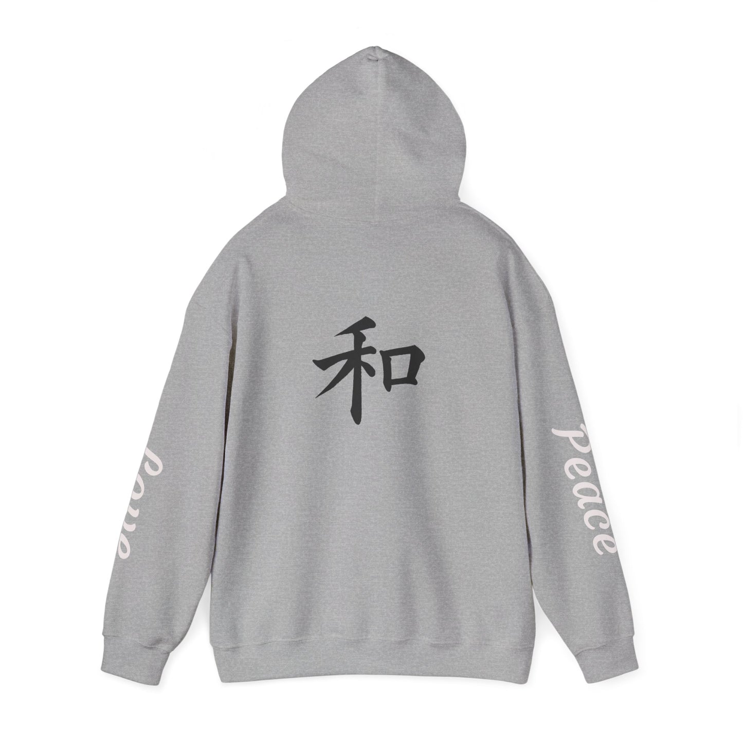 Unisex Love & Peace Hoodie - Cozy Streetwear, Gift for Friends, Casual Wear, Unique Fashion Statement, Zen Vibes