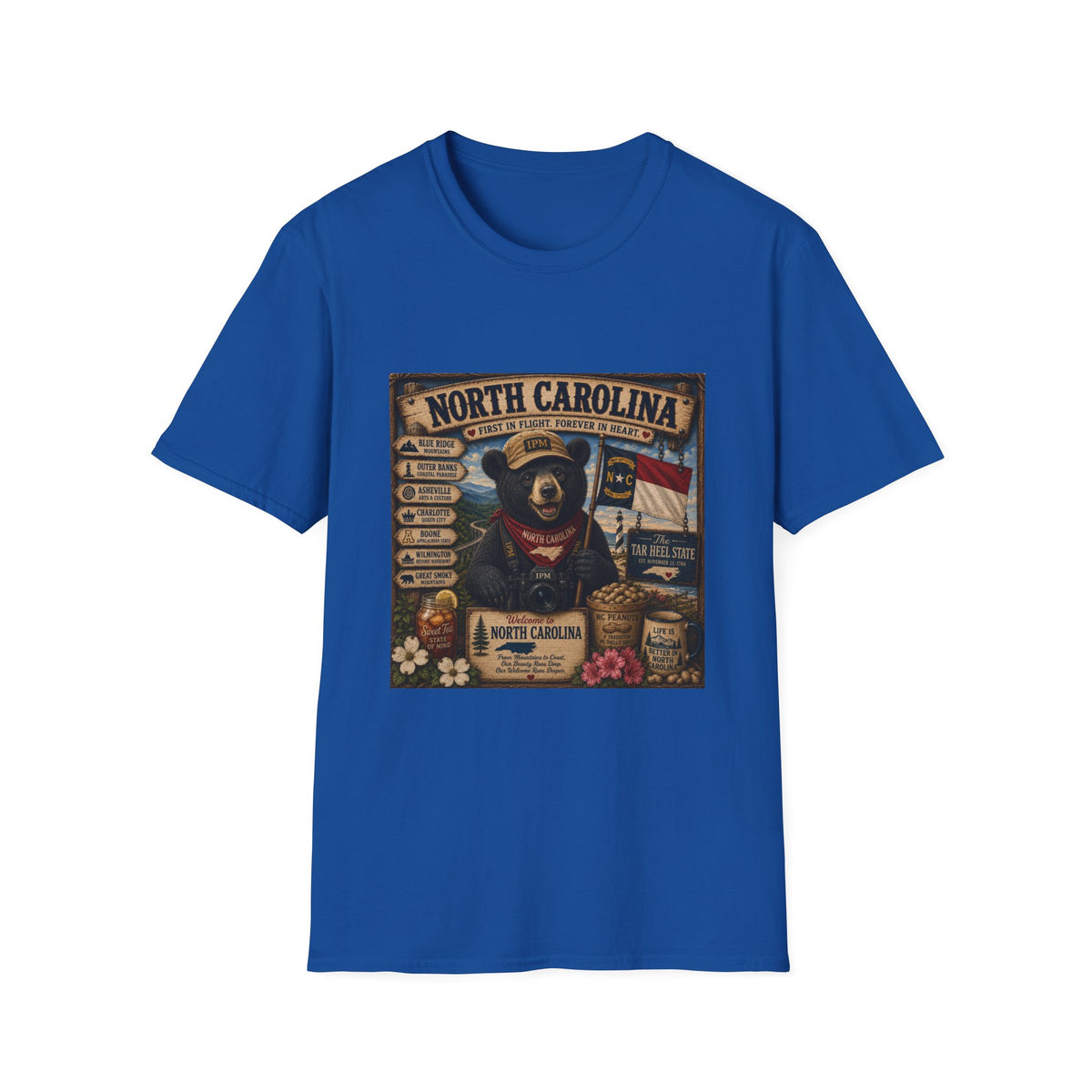 North Carolina Bear Vintage State Pride T-Shirt