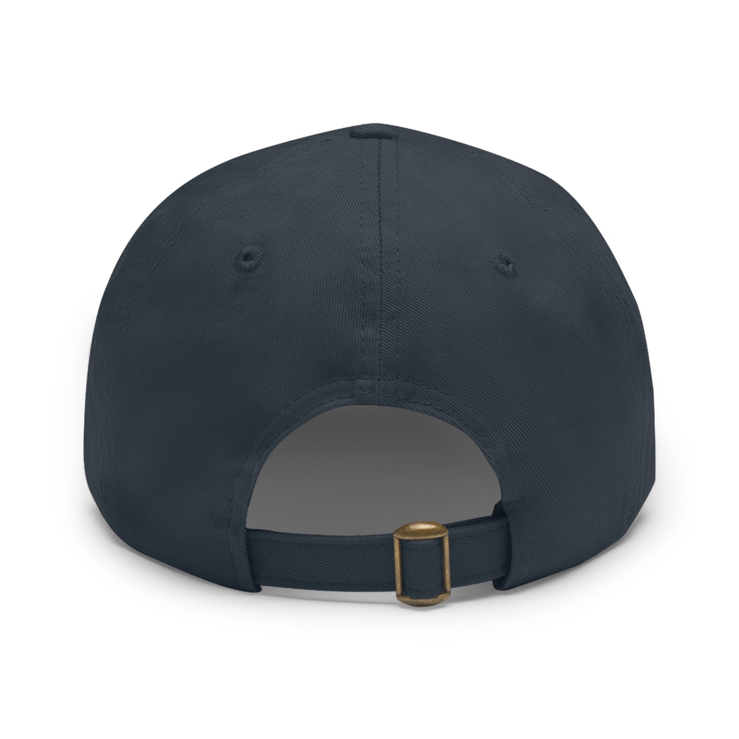 Leather Patch Dad Hat — "Footprints & Photographs" Outdoor Photographer Cap