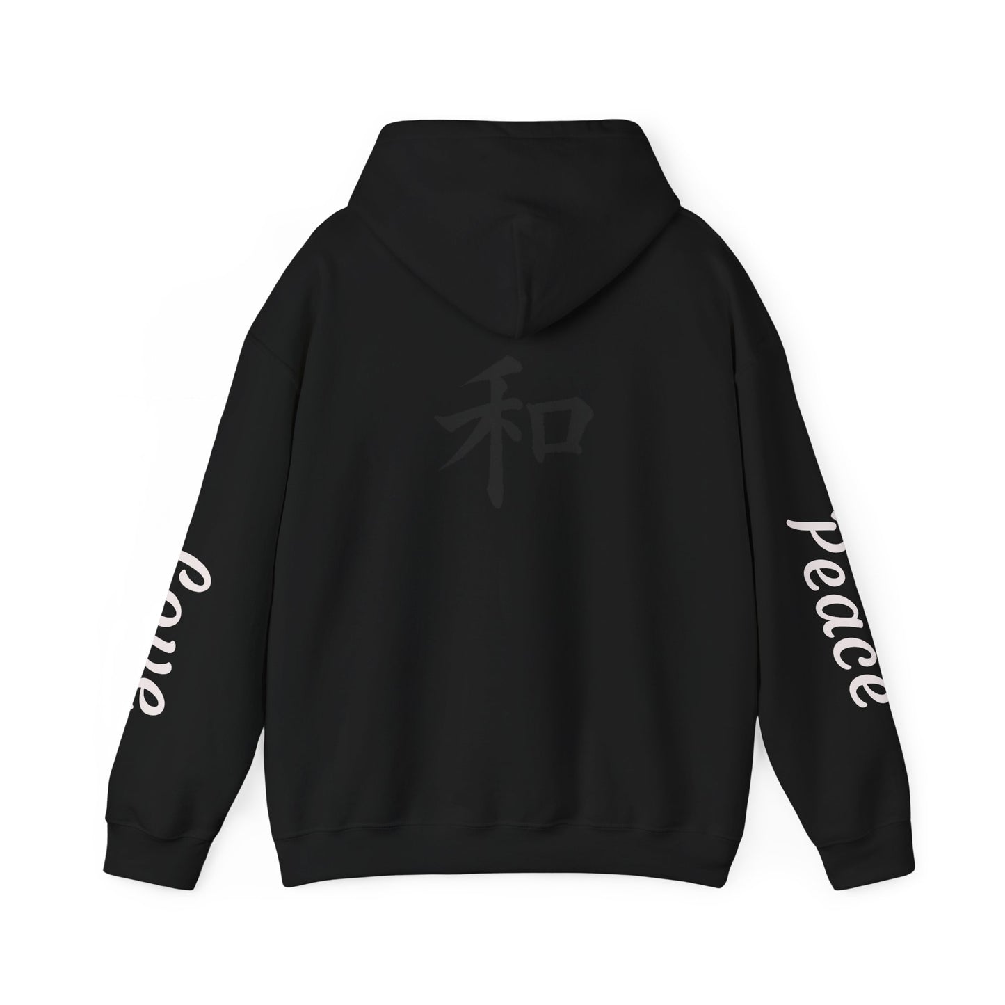 Unisex Love & Peace Hoodie - Cozy Streetwear, Gift for Friends, Casual Wear, Unique Fashion Statement, Zen Vibes