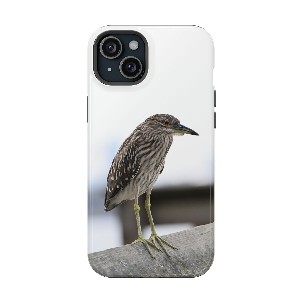 Heron Shoreline Phone Case — Impact-Resistant Wildlife Photo Case