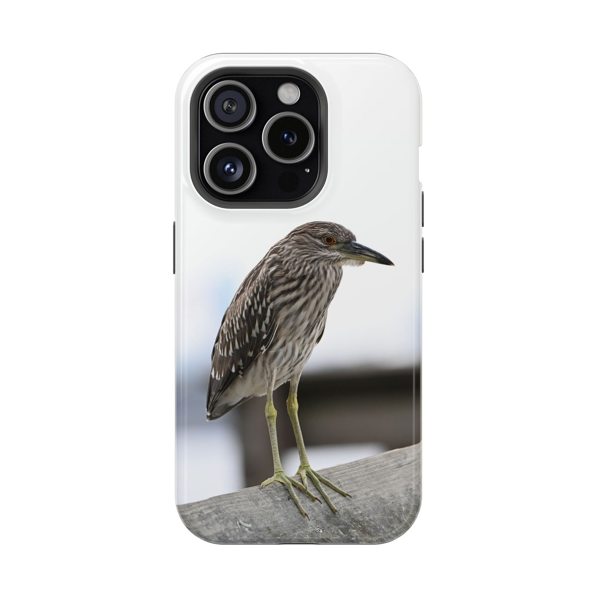 Heron Shoreline Phone Case — Impact-Resistant Wildlife Photo Case