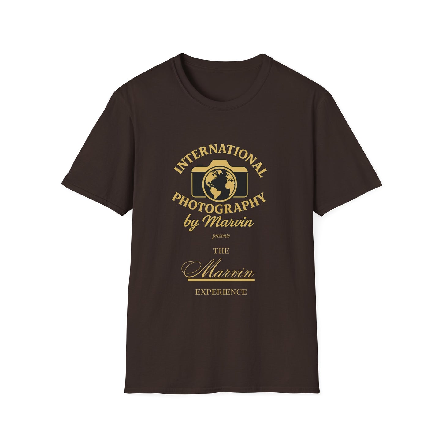 International Photography Graphic T‑Shirt — "International Photography by Marcin" Vintage Logo Tee