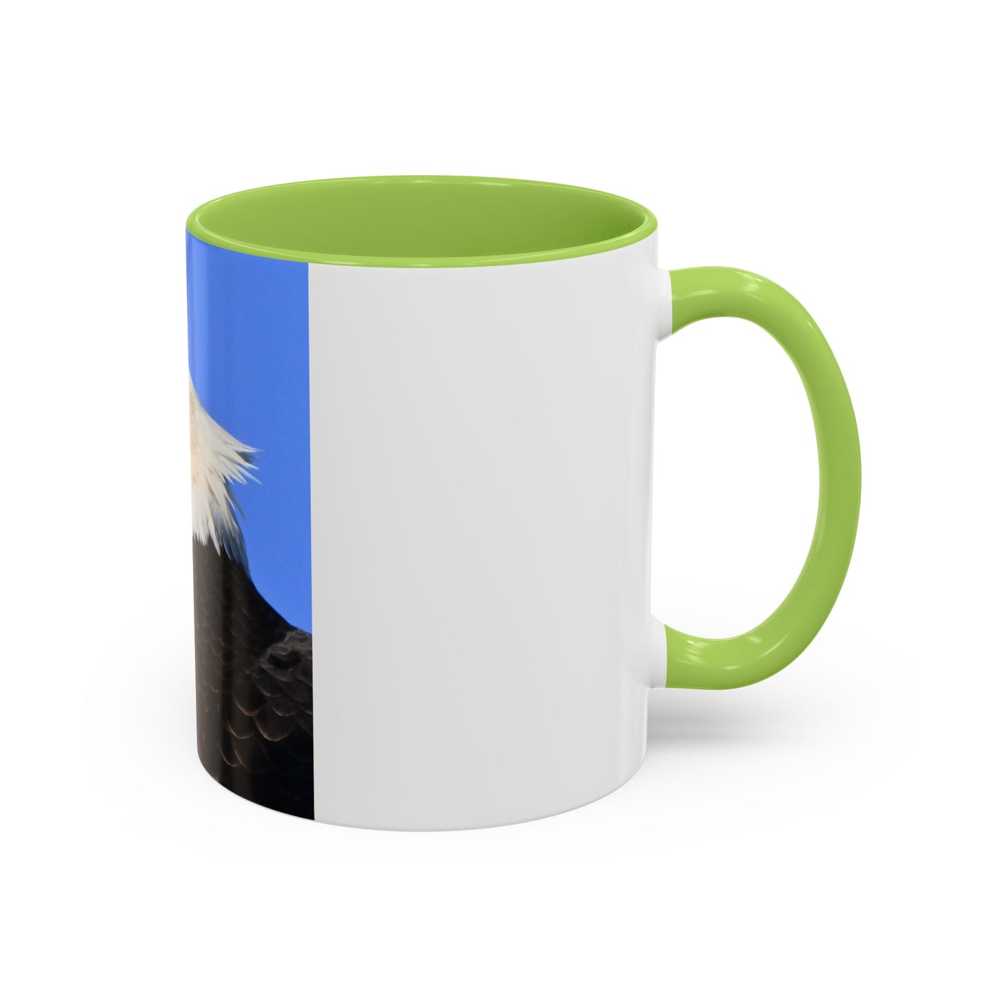 Bald Eagle Accent Coffee Mug – Patriotic Wildlife Ceramic 11/15oz